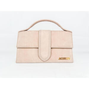 Jacquemus Le Grand Bambino Nubuck Leather Top Handle Bag Beige